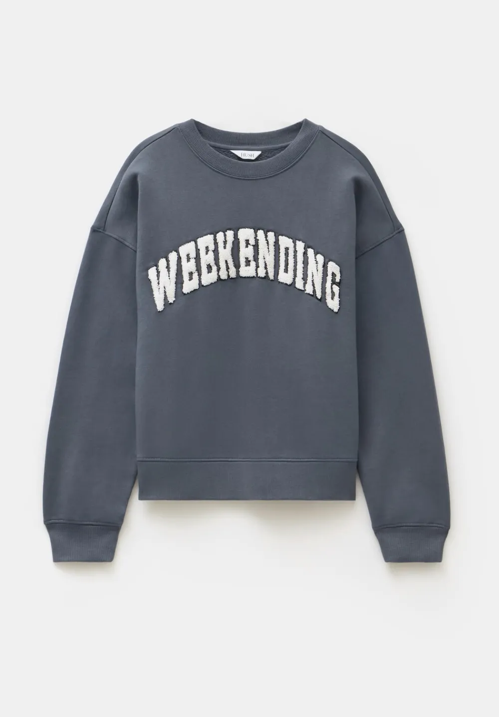 hush Sweatshirts & Hoodies|Weekending Graphic Sweatshirt Charcoal Grey