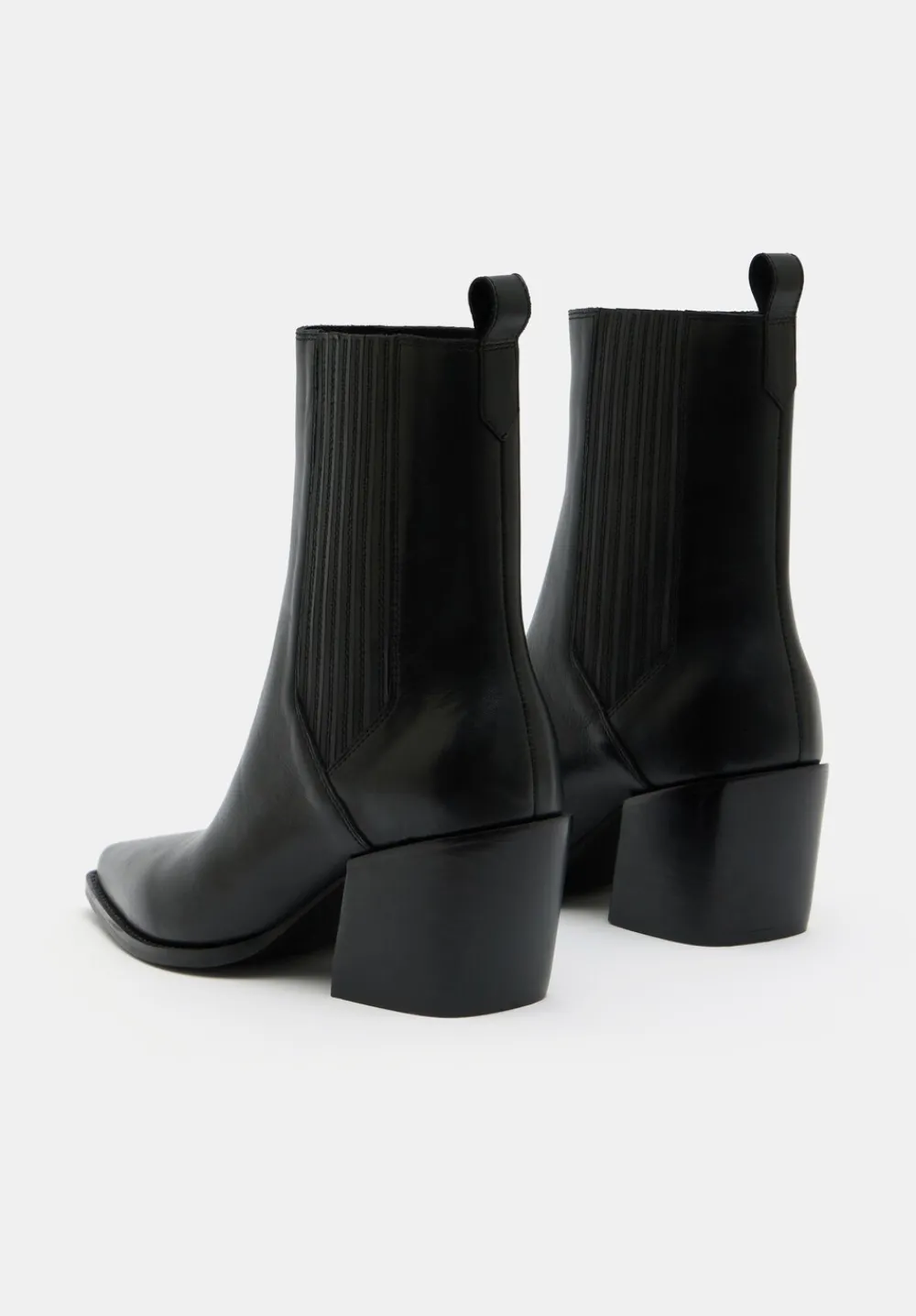 hush Heels|Boots|Western Leather Chelsea Boots Black