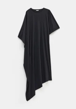 hush Dresses|Willow Asymmetric Maxi Dress Black