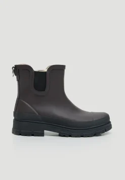hush Boots|Willow Chelsea Wellington Boots Dark Brown