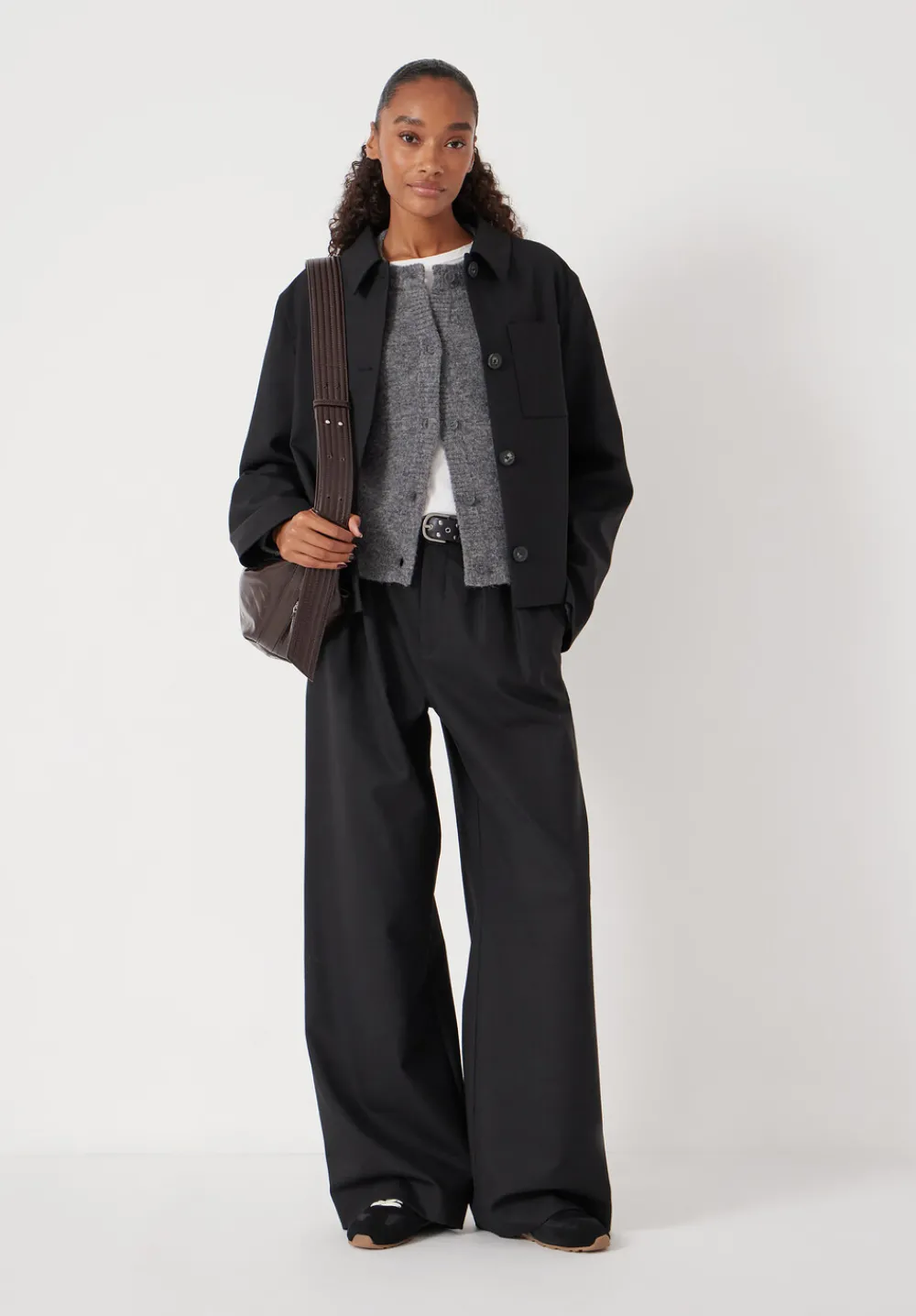 hush Jackets & Coats|Wool Blend Jacket Black