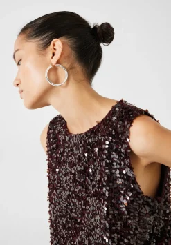 hush Tops & T-Shirts|Zarina Sequin Top Chocolate